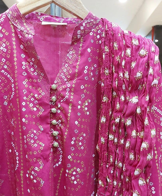 Add a touch of elegance to the traditional Bandhani desig - Stitched Collection