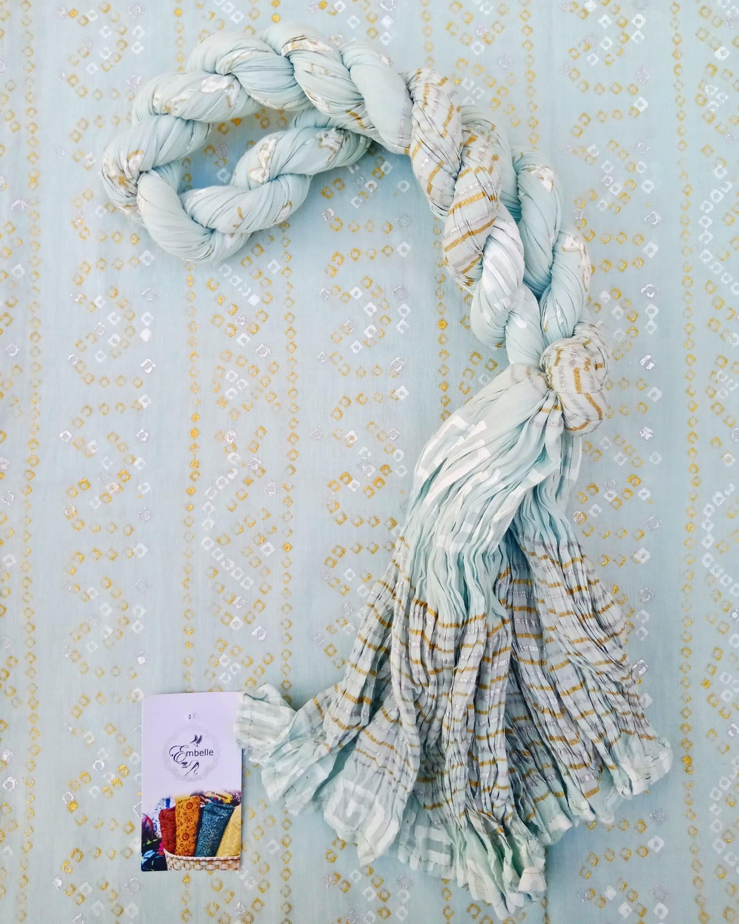 Gold silver block printed Unstitched Collection
