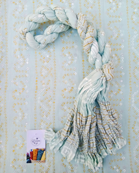 Gold silver block printed Unstitched Collection